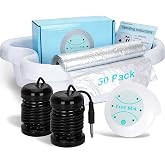 Ionic Foot Bath Detox Machine with 50 Liners | Foot Detox Machine to Remove Toxins, Portable Home Foot Spa, 2 Ion Arrays for Detox &amp; Relaxation, Perfect for Gift/Self-Care