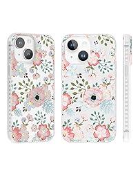 SCORPIFY for iPhone 15 Case with Pink White Rose