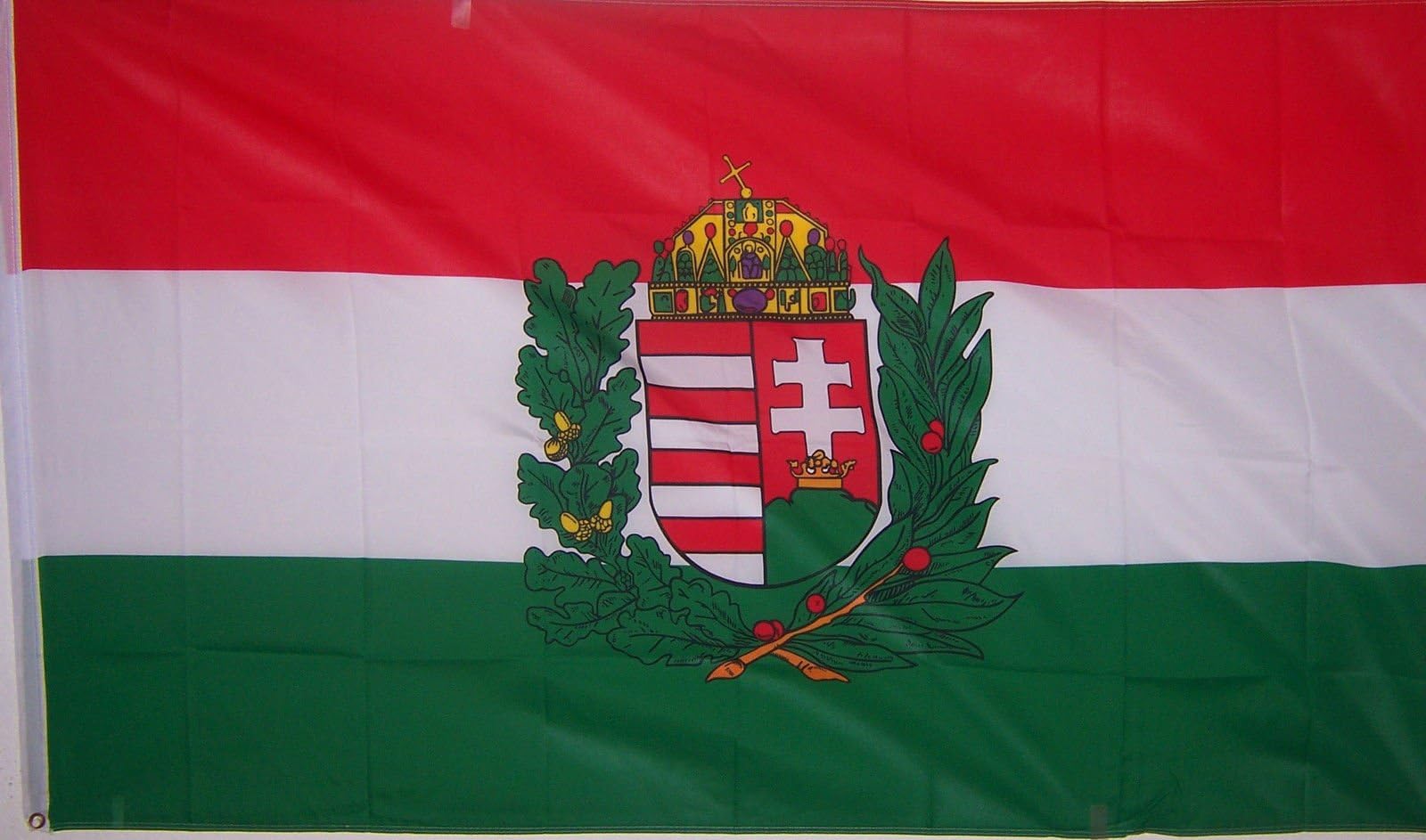 3Ftx5 Hungary Crest Hungarian Banner Flag