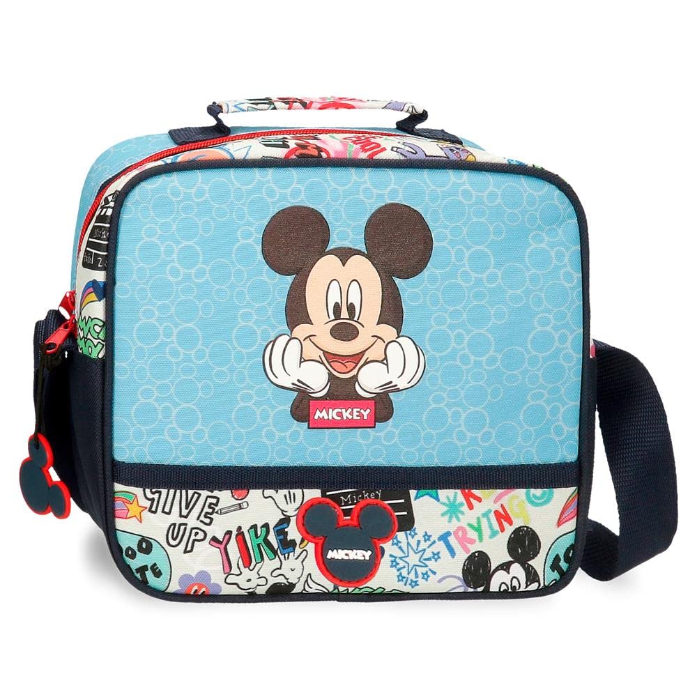 Disney Mickey Be Cool Pencil Case three compartments Blue 22x12x5 cm Polyester
