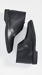 Clarks mens Desert Chukka Boot, Black Polished, 9.5