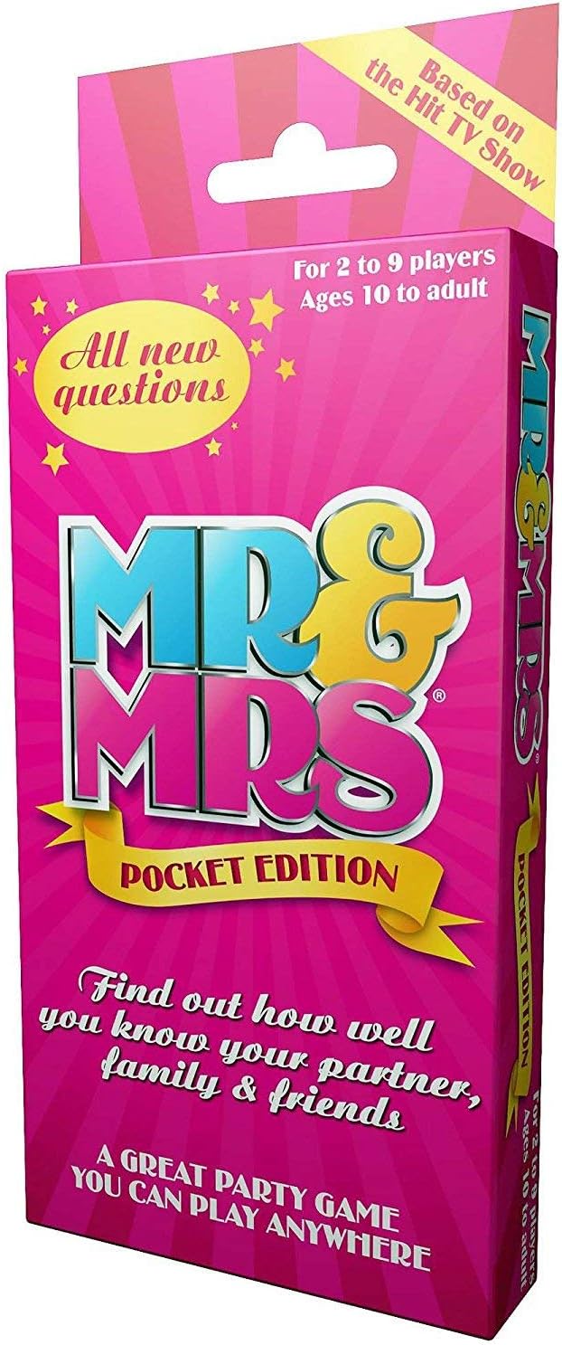 Rascals Mr & Mrs Pocket Edition Travel Party Card Game 2-9 Players