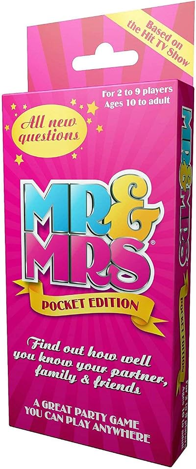 Rascals Mr & Mrs Pocket Edition Travel Party Card Game 2-9 Players