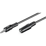 Wentronic Audio/Video Kabel (3,5mm stereo-Stecker auf 3,5mm stereo-Kupplung) 2 m