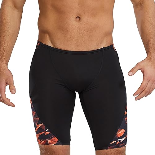 TYR Men's Standard Triadic Durafast Elite Jammer, Orange, 38 - Amazon deal for $33.70