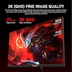 Gawfolk 27 inch 2K QHD(2560×1440) PC Screen, 165Hz