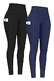PHISOCKAT 2 Pack High Waist Yoga Pants Women with