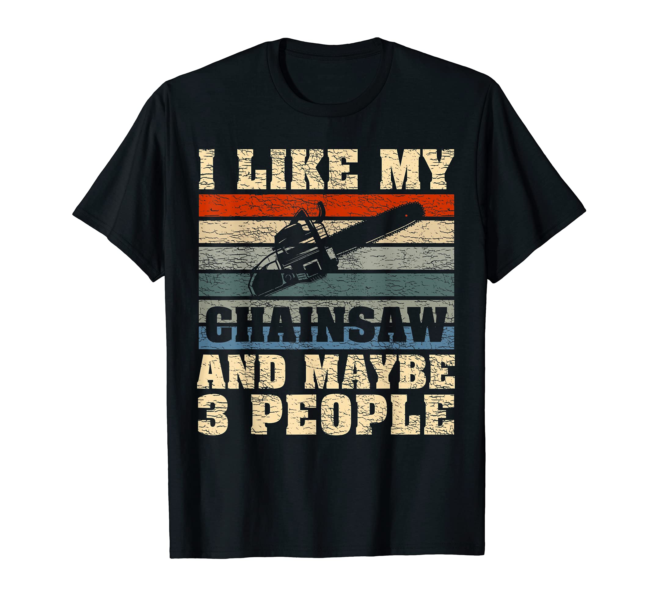 Retro Vintage Chainsaw Logger Carving Carpentry Woodworker T-Shirt