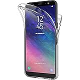 AICEK Funda Samsung Galaxy A6 2018, Transparente Silicona 360°Full Body Fundas para Samsung A6 2018 Carcasa Silicona Funda Case (5,6 Pulgadas)