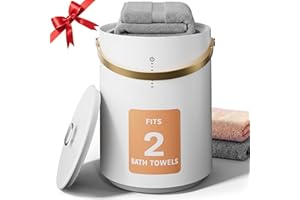 MEPTY Towel Warmer, 30L Towel Warmers for Bathroom with Handle, Aroma Tray, Hot Towel Warmer Bucket with Auto Shut Off, Built-in Timer for 15-60 Minutes, Blanket Warmer Fits for Bathrobes