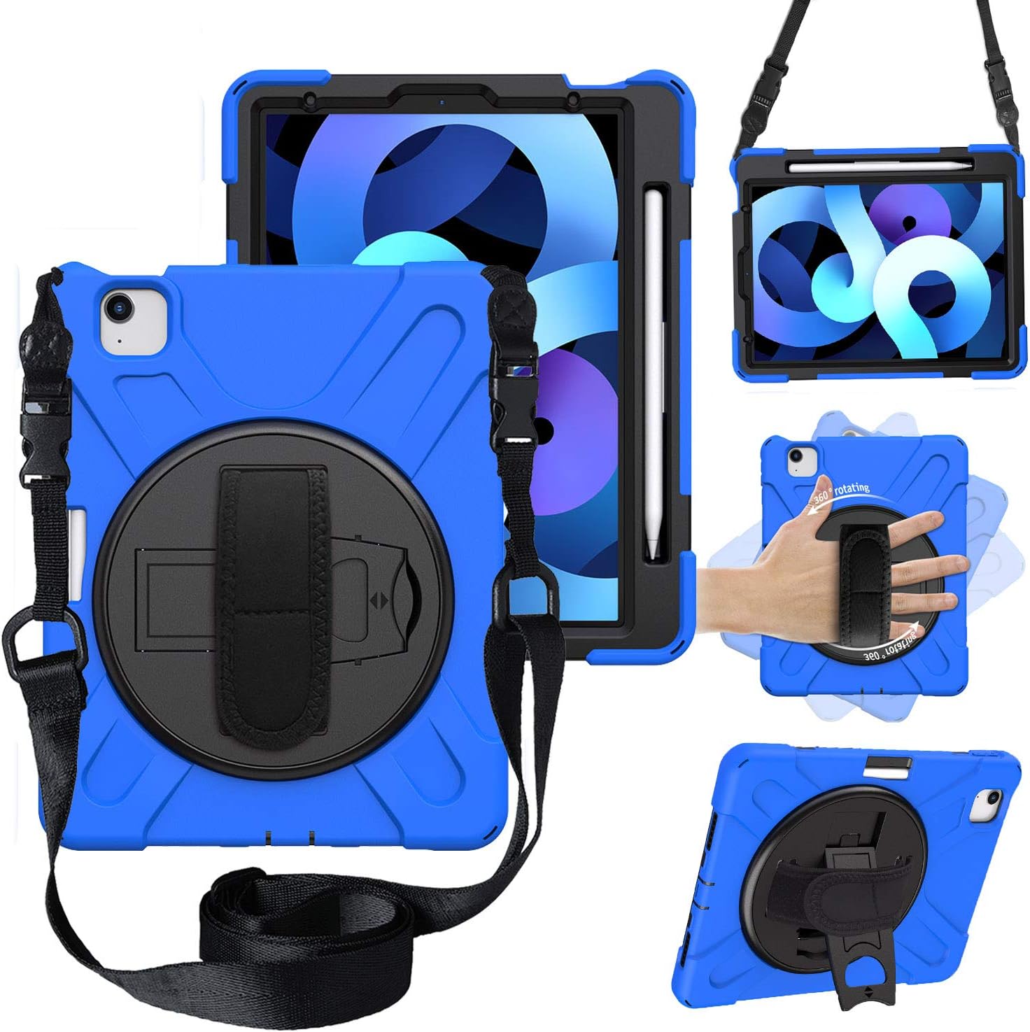 CWNOTBHY iPad Air 4 10.9" Case 2020, Heavy Duty Shockproof Protective