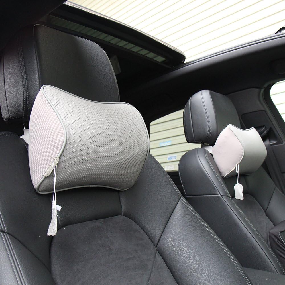 Best grey leather seat covers with pillows