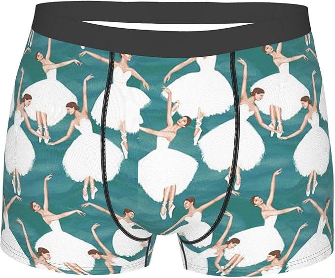 Ballet Dancer Men'S Boxer Briefs Underwear Breathable Stretch Boxer