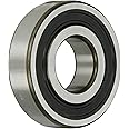 SKF 6206-2RS1/C3 Radial Bearing, Single Row, Deep Groove Design, ABEC 1 Precision, Double Sealed, Contact, C3 Clearance, Standard Cage, 30mm Bore, 62mm OD, 16mm Width