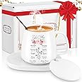 Suclain Christian Coffee Mug with Warmer Set for Women 13.5 oz Coffee Cup Mug Warmer for Desk Inspirational Electric Cup Warmer with Auto Shut Off for Home Office Mother Teacher Gifts(Elegant)