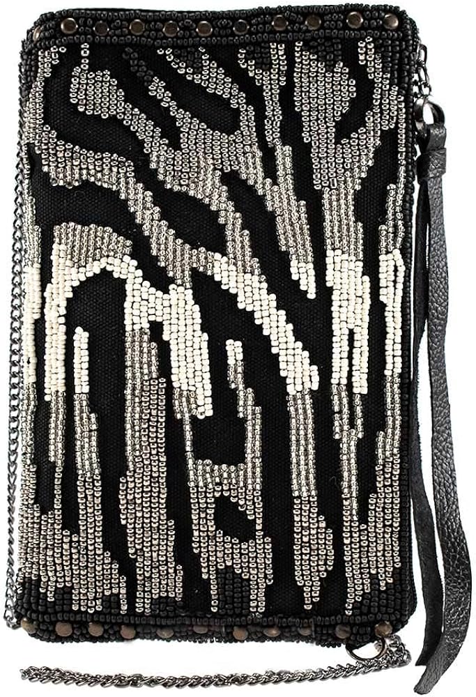 black beaded crossbody bag