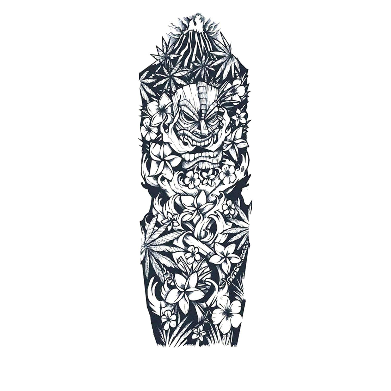 Skull And Lotus Flower Tattoo Designs