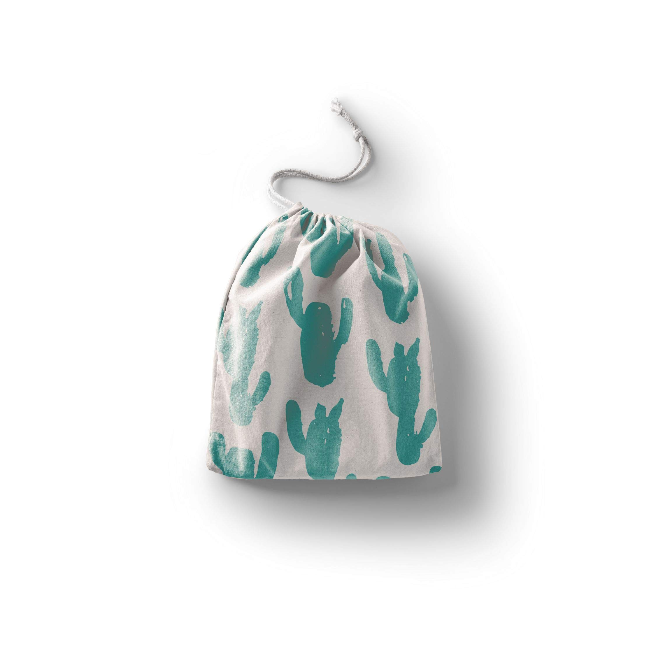 Bonamaison Printed Cotton Produce Bag with Drawstring, Reusable Grocery Bag, Biodegradable Eco-Friendly Bags, Travel Pouch, Sachet Bags, Shopping Bag, Eco Friendly, Foldable, Size: 30x40 Cm