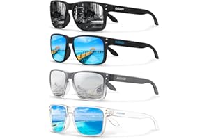 KUGUAOK Polarized Square Sunglasses For Men and Women Matte Finish Sun Glasses UV Protection Glasses