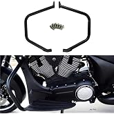Black Engine Guards Highway Crash Bars Engine Protector for Victory Cross Country Tour Cross Road Magnum 2010 - 2017