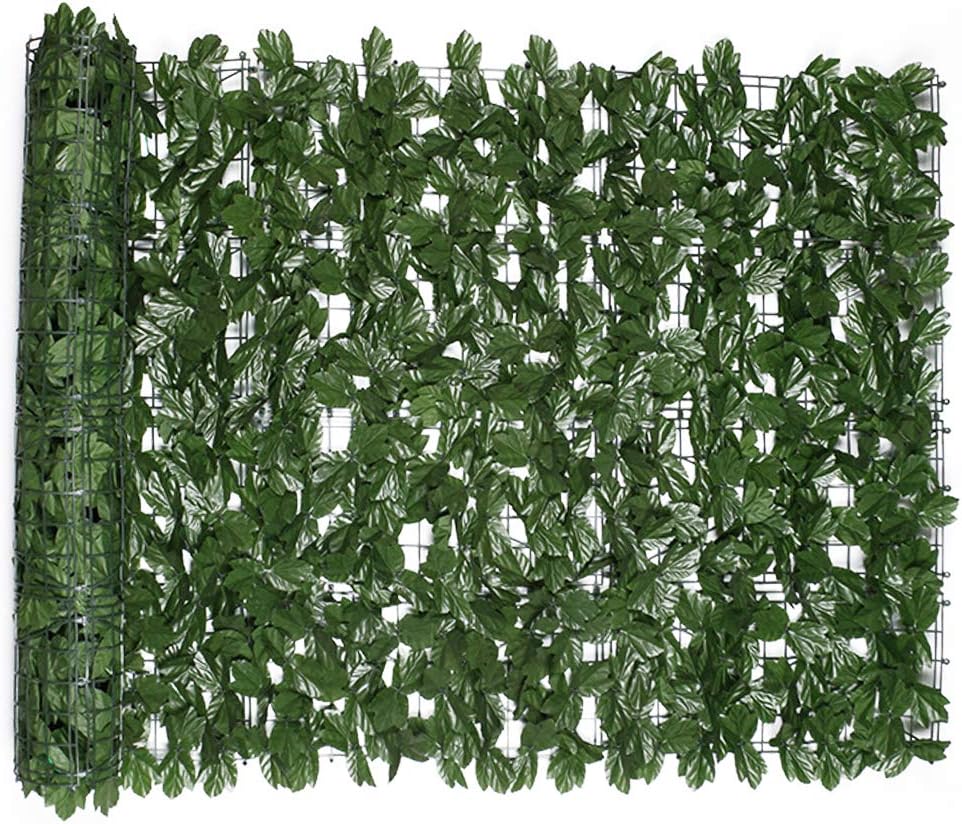Faux Leaves Privacy Screen, FOME HOME Maple Leaf Privacy Fence Screen Faux Ivy Privacy Fence Screen Simulated Artificial Plant Leaf Screen Decorative Fence for Outdoor Indoor Decor 3.28x9.84FT