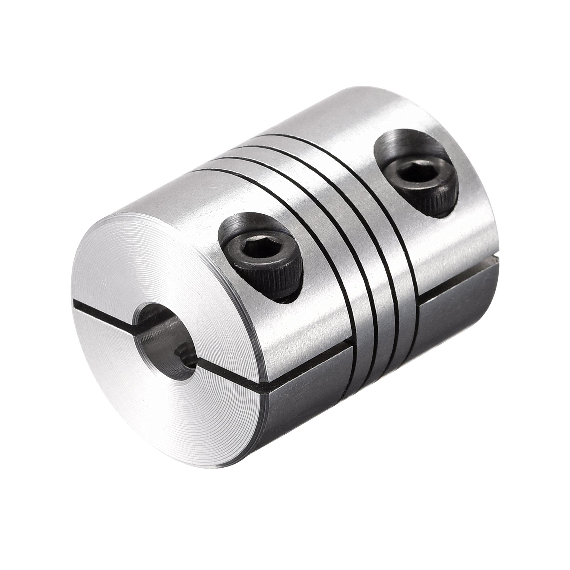 sourcing map Motor Shaft 7mm to 8mm Helical Beam Coupler Coupling 25mm Dia 30mm Length