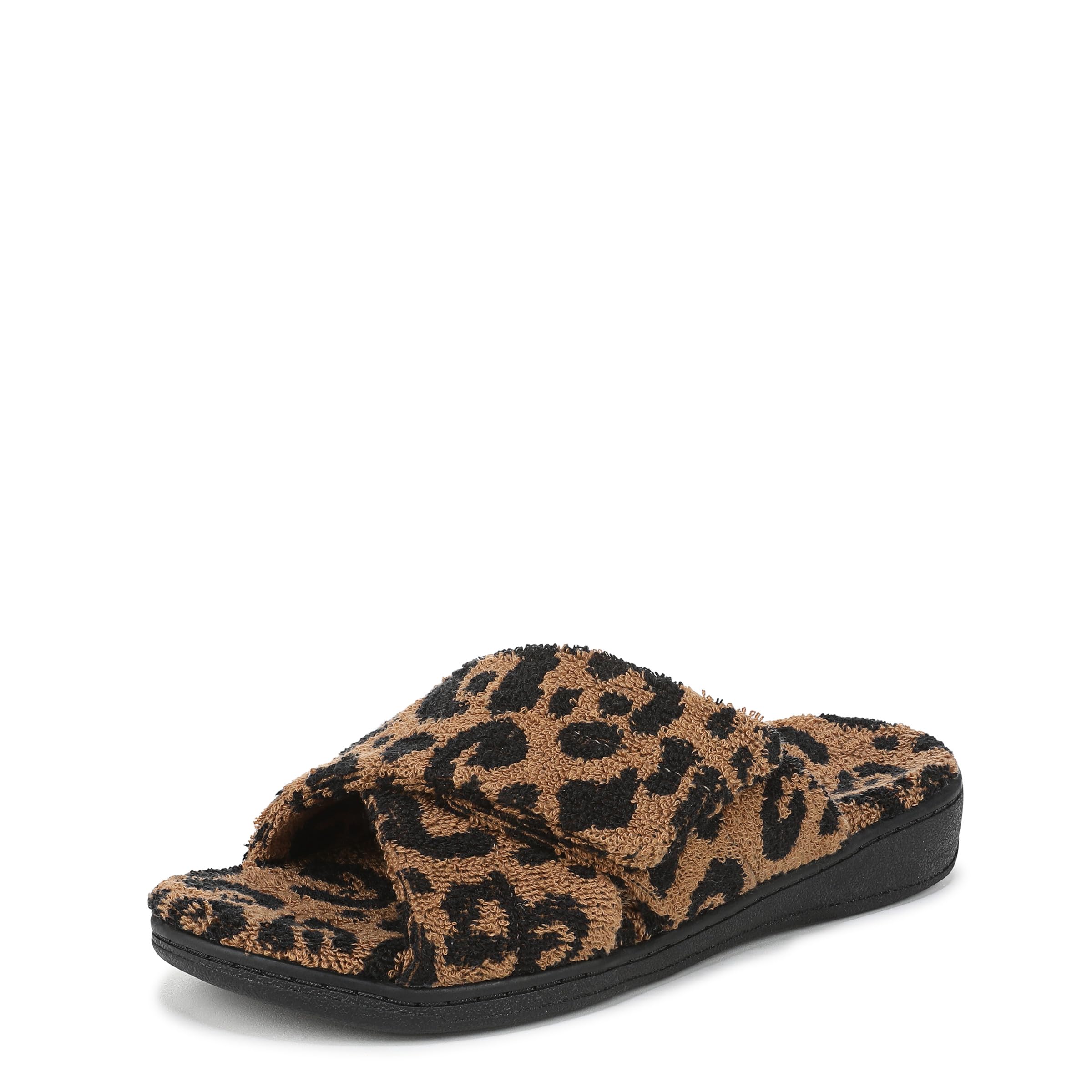 Vionic Women’s Relax II Slipper, Brown Multi Leopard, 5