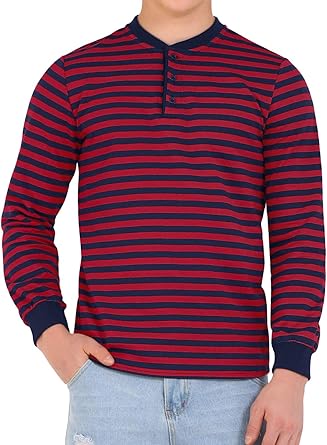 mens striped henley