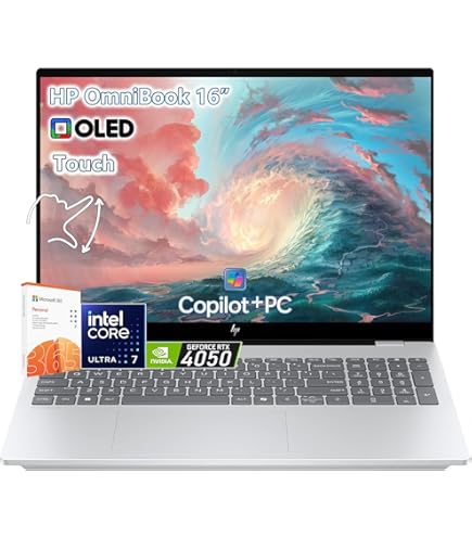 Amazon.com: HP OmniBook 7 Touchscreen Laptop -16inch OLED 120Hz