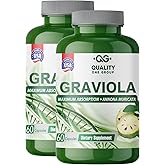 QUALITY ONE GRAVIOLA MAX - Graviola Extract Supplement - Soursop (Annona muricata) -Immune System Booster & Antioxidants in Each Capsule of Pure Graviola (2 Units)