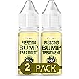 BodyJ4You Piercing Keloid Bump Removal - Natural Oil Piercing Bump Treatment - Nose Septum Belly Ear Cleaner Soothing Skin Recovery Solution - Safe Care New Piercing Reduce Scars - 2 x 0.33 Fl Oz