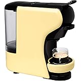 IKOHS Máquina de Café Espresso Italiano - Cafetera Multi Cápsulas Compatible Nespresso 3 en 1, 19 Bares con 2 Programas de Café, deposito extraíble, 0,7 L, Compacto, 1450 W, automático Beige