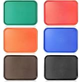 New Star Foodservice 28010 6-Piece Fast Food Tray, 12 by 16-Inch, Assorted Colors