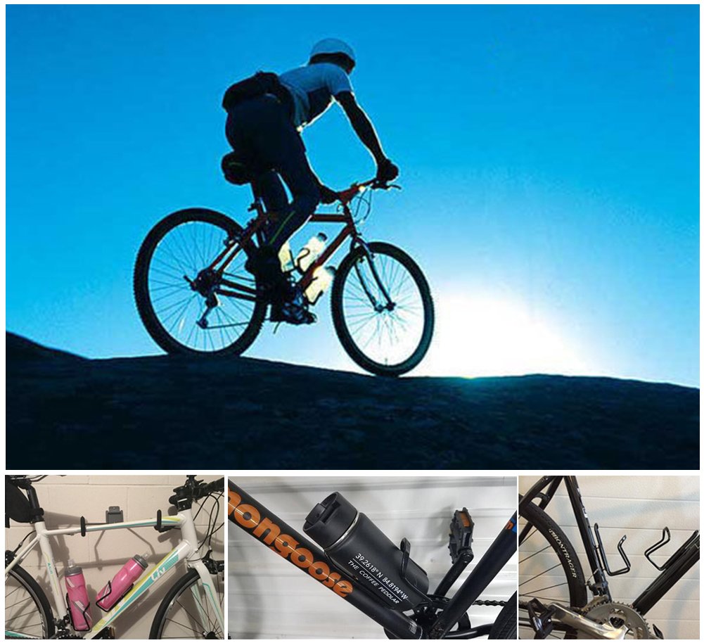 Water Bottle Cage - LYPUN Bicycle Water Bottle Holder For Road Mountain Bike With Lightweight Aluminum (2 Pack)