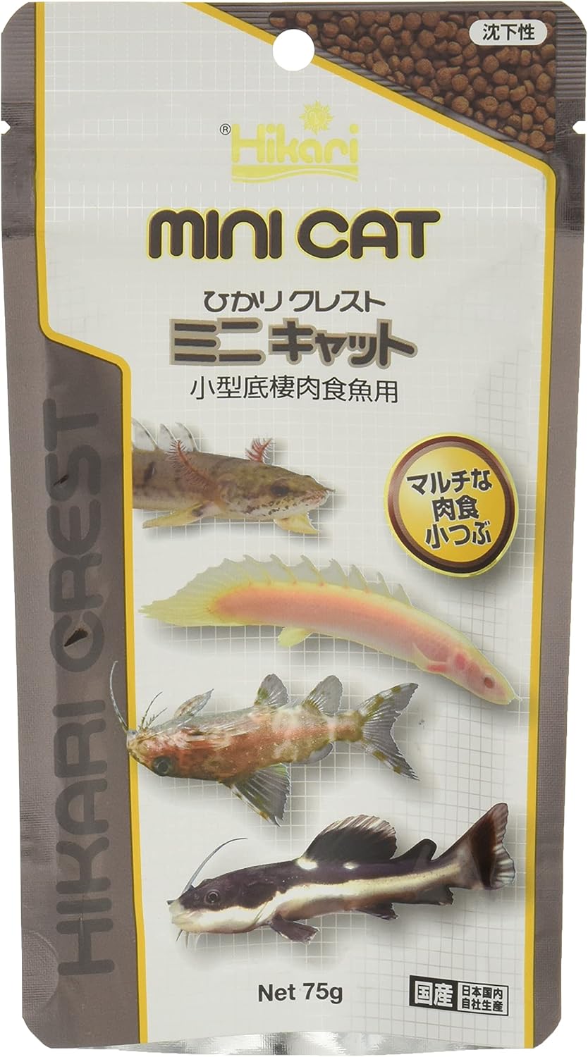 Amazon ヒカリ Hikari ひかりクレスト ミニキャット 小型底棲肉食魚用 75g Hikari ヒカリ 餌 通販