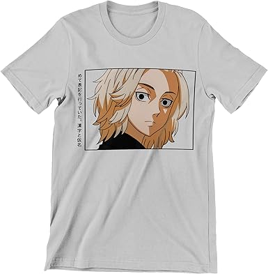 Amazon Com Hanagaki Tokyo Revengers Shirt Face Mikey Manjiro Sano Toman Shirt Clothing