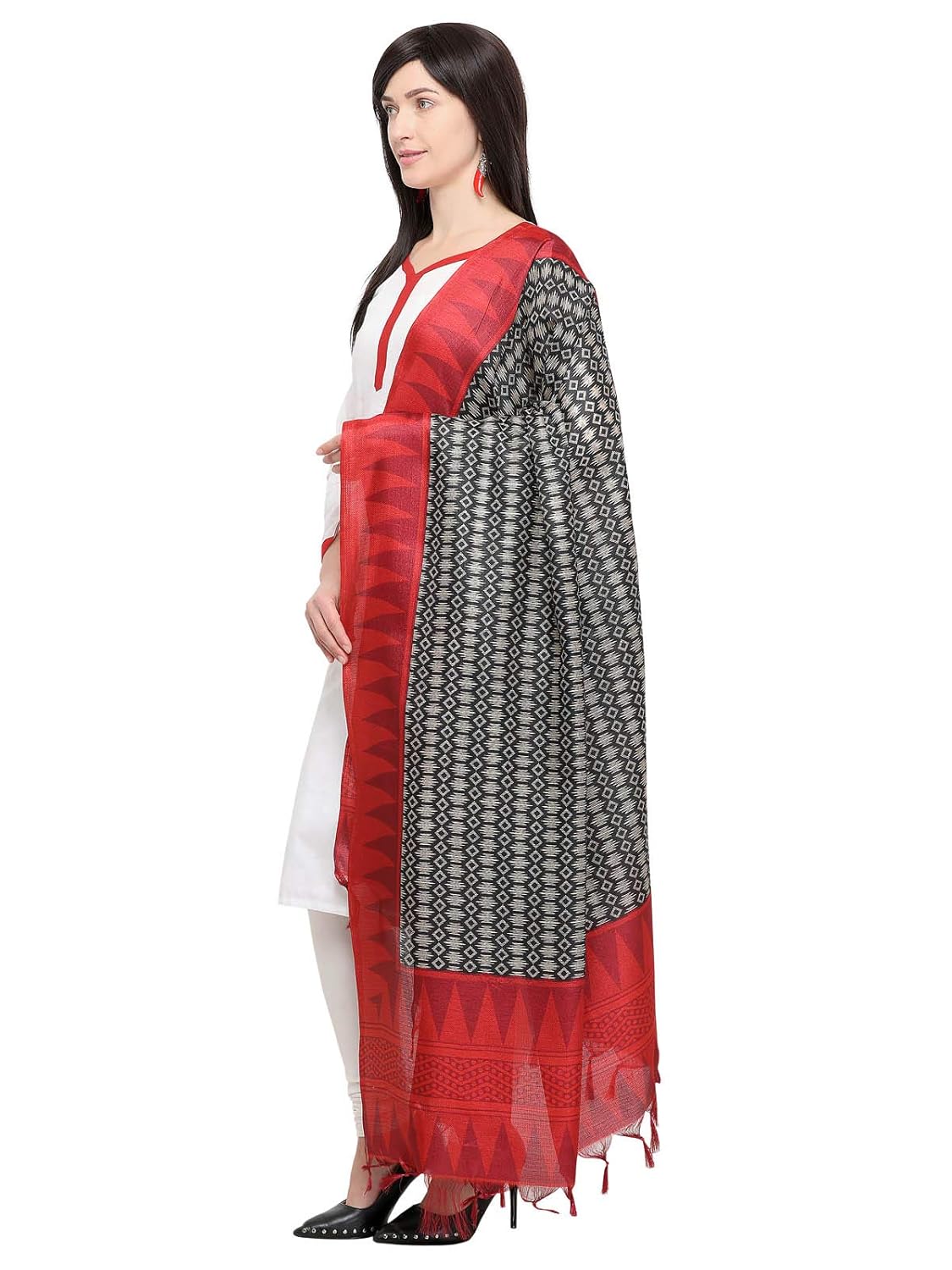 kanchnar women's bhagalpuri silk printed dupatta