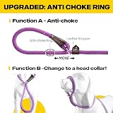 Fida Slip Lead for Dogs 1.8m Pink Reflective Training Leash Rope view 3