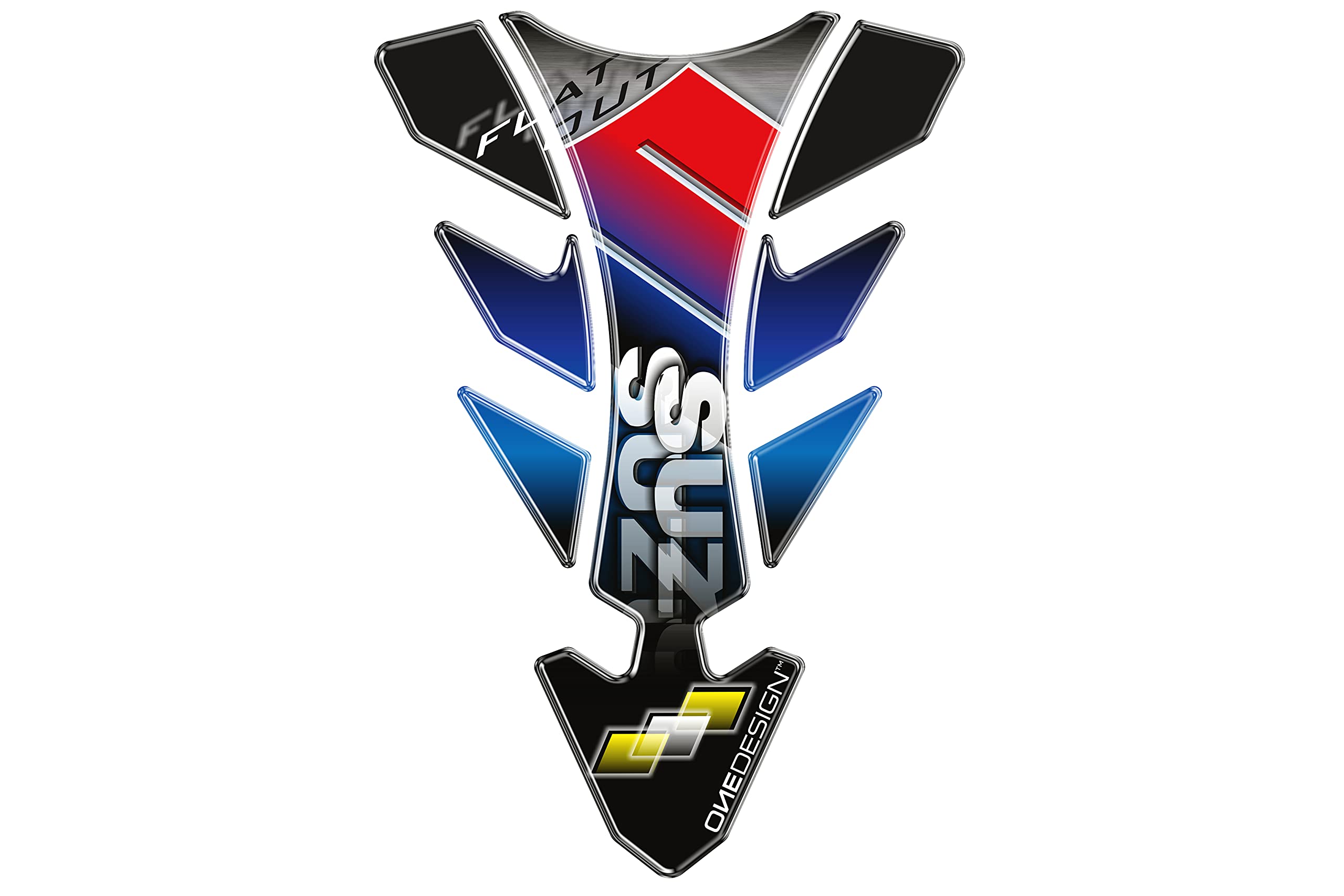 Puig 5632A Tank Pads Model Future for Suzuki Blue