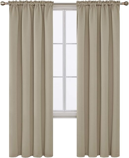 Amazon Com Deconovo Rod Pocket Blackout Curtains Thermal