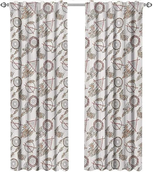 Amazon Com Shenglv Feather Curtains Small Window Native