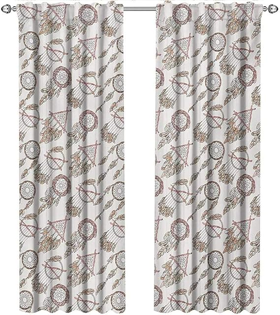 Amazon Com Shenglv Feather Curtains Small Window Native