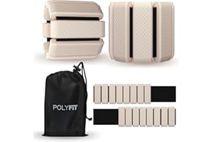 Polyfit Wrist & Ankle Weights - 1 Pair - Wearable Ankle Weights for Women and Men - Wearable Bracelet for Exercise, Yoga, Walking, Running, Dance, Barre, Pilates, Cardio, Aerobics