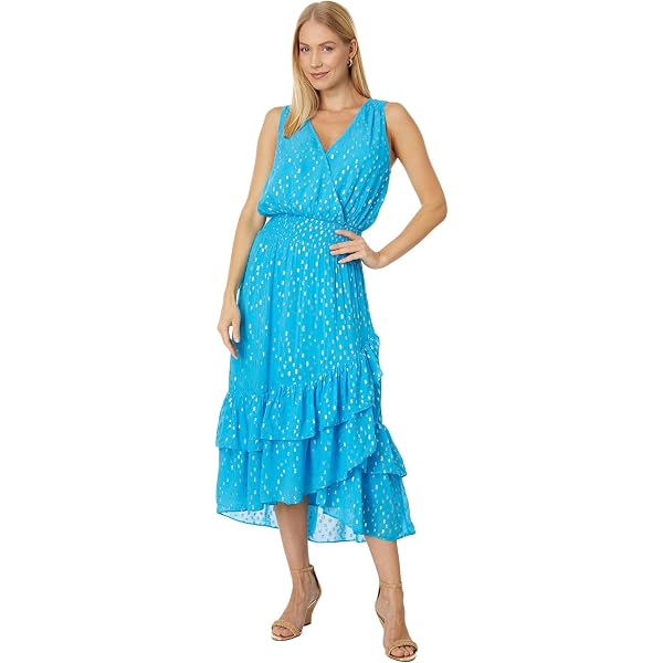 maxi dress fuchsia Eliza Fuchsia Maxi Pleated Chiffon Maxi Dress L (10-12 US)