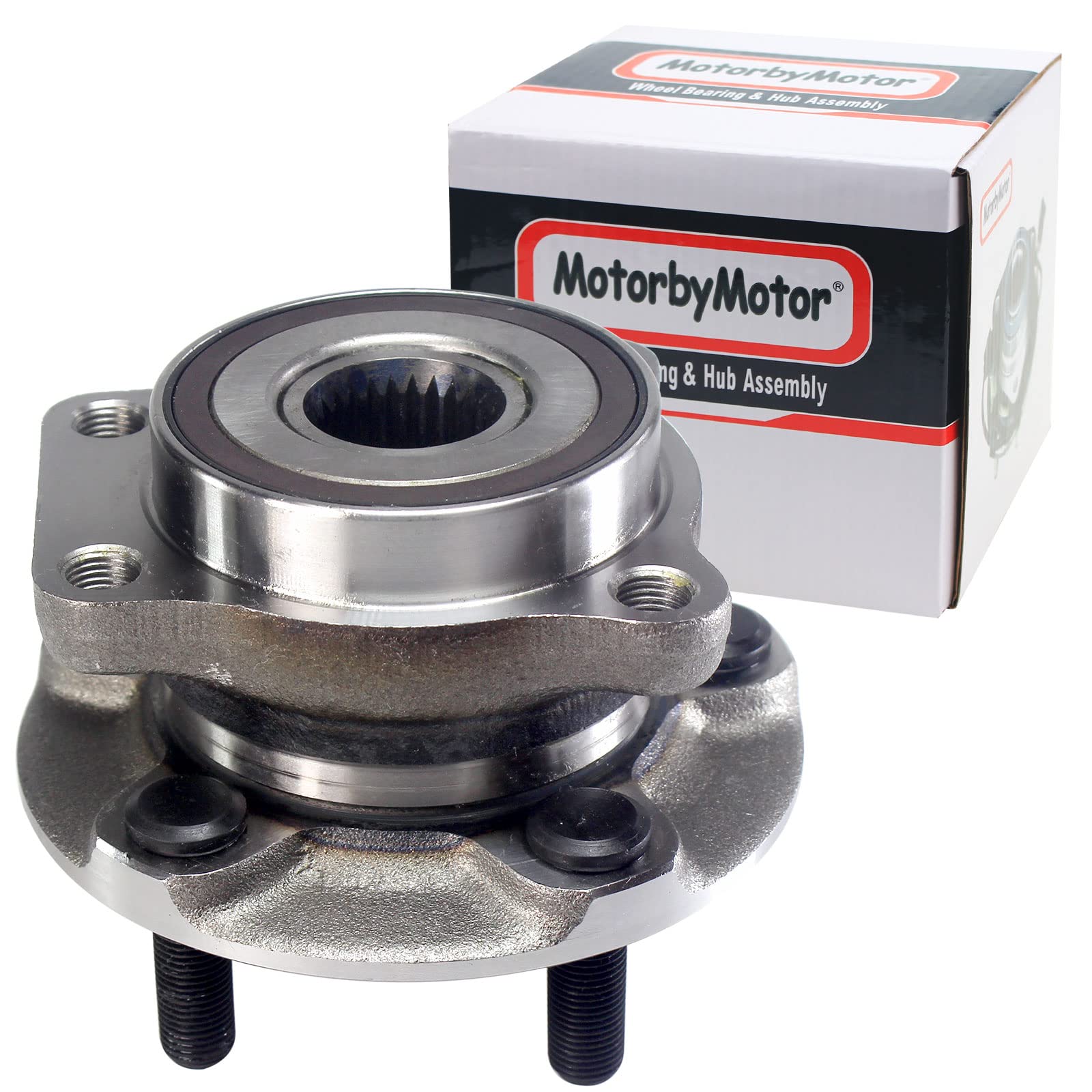 Photo 1 of MotorbyMotor 513413 Front Heavy Duty Wheel Bearing Assembly with 5 Lugs Fits for Subaru Crosstrek Forester Impreza XV Crosstrek Wheel Bearing and Hub Assembly
