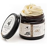 Hearth and Homestead: Handmade Whipped Tallow Balm (Coffee Vanilla) - Organic Body Butter with Infused Olive Oil - 1.3 oz …