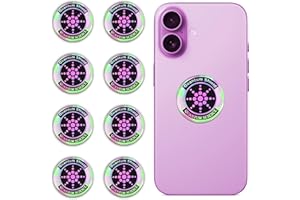 GENIBABY 8 Pieces of Cell Phone Protection Neutralizers Stickers, Blockers Equipment Stickers for All Phones Tablets Laptops Computer WiFi All Devices Pink
