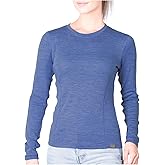 MERIWOOL Womens Base Layer 100% Merino Wool Midweight Long Sleeve Thermal Shirt