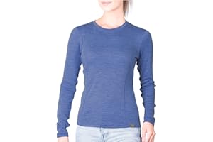 MERIWOOL Womens Base Layer 100% Merino Wool Midweight Long Sleeve Thermal Shirt