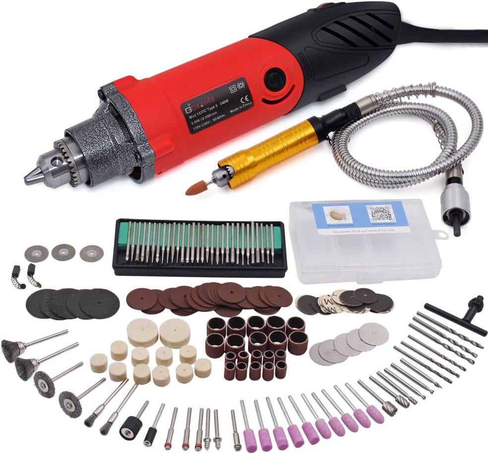 Super Saturday GOxAWEE 170Pcs Rotary Multi Tool Kit 240W Straight Die